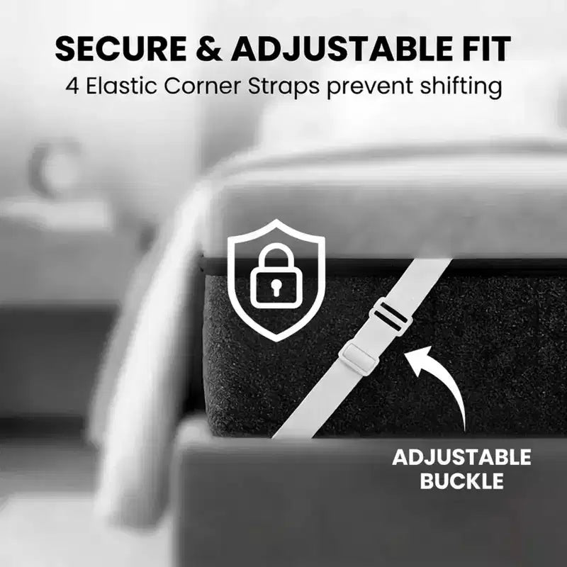 Colchón Twin Topper para Aliviar el Dolor de Espalda, Espuma Extrafirme de Alta Densidad de 3 Pulgadas con Agarre Antideslizante y Funda Extraíble Lavable