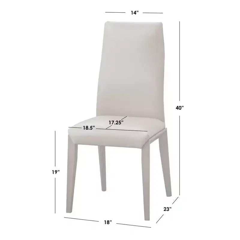 Juego de comedor redondo moderno Nelda de 5 piezas de 59" Buylateral con mesa color Driftwood y sillas de comedor de cuero color Taupe