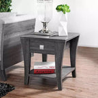 Mesa Auxiliar Arcana de 1 Cajón Gris - HOMES: Inside + Out