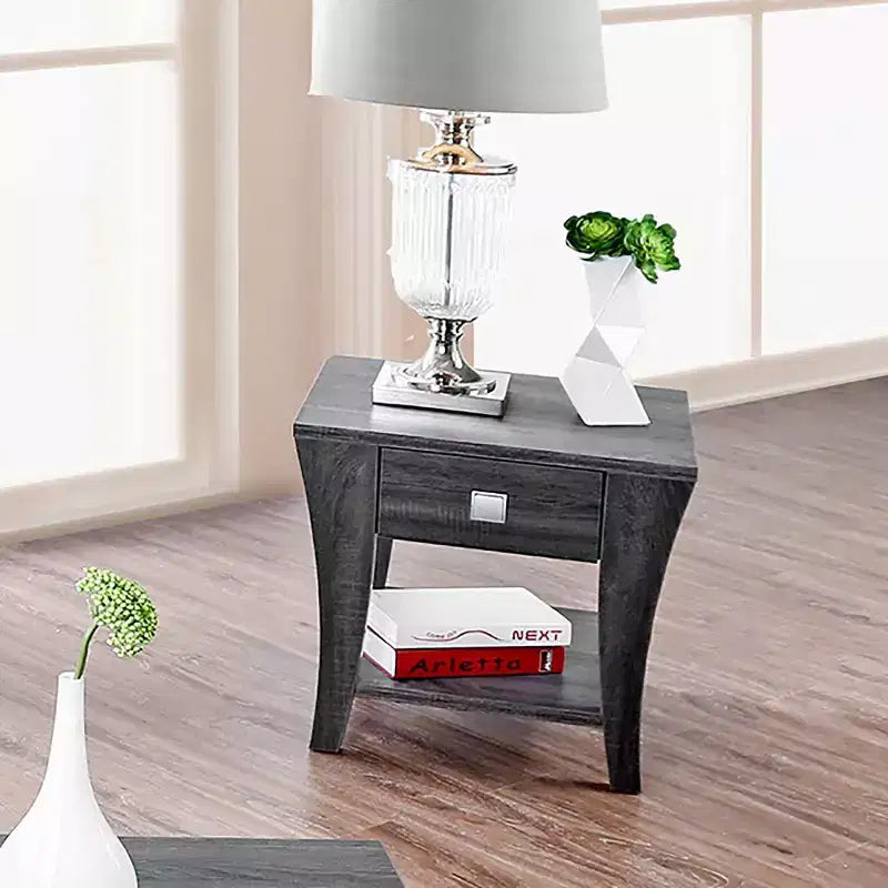 Mesa Auxiliar Arcana de 1 Cajón Gris - HOMES: Inside + Out