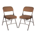 Juego de 2 sillas plegables acolchadas de primera calidad