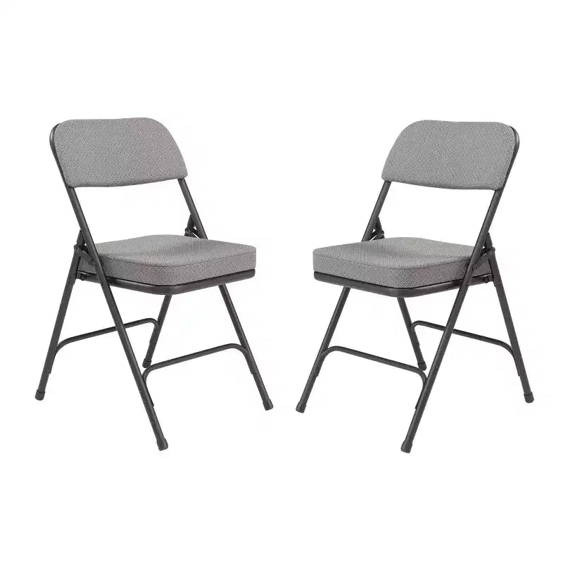 Juego de 2 sillas plegables acolchadas de primera calidad