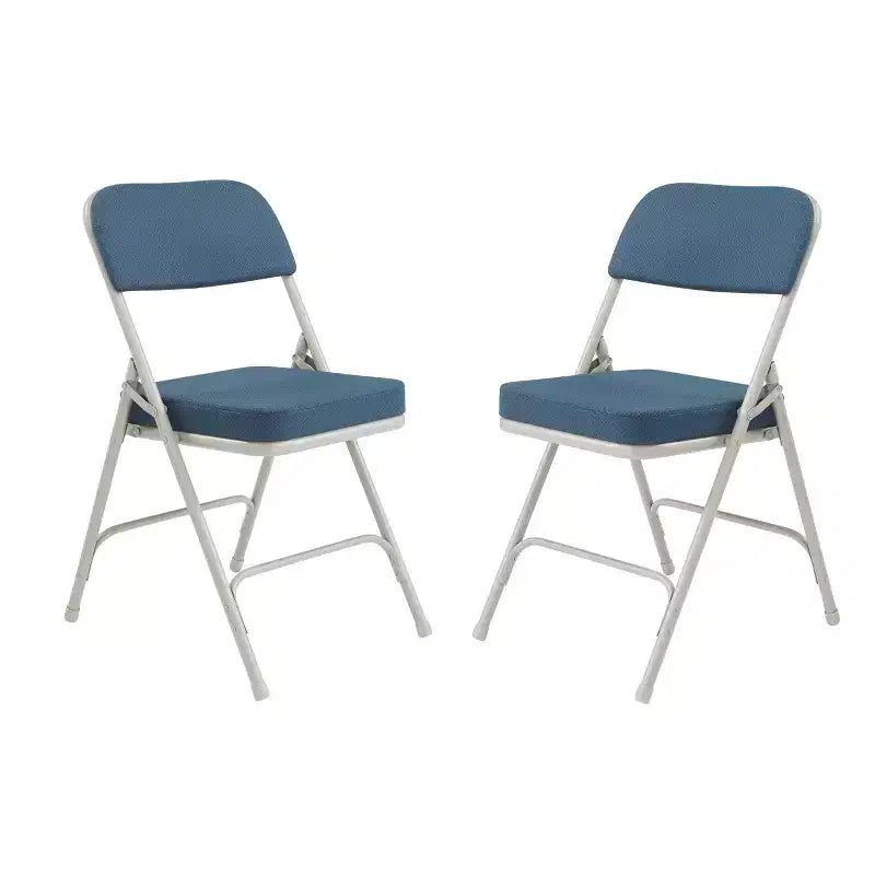 Juego de 2 sillas plegables acolchadas de primera calidad