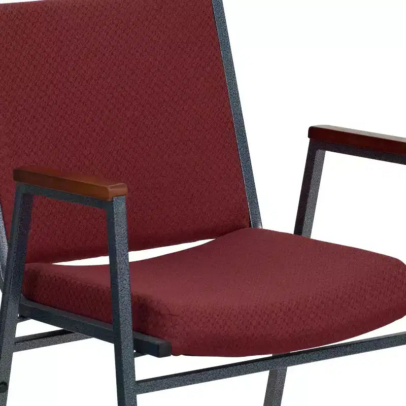 Silla apilable de alta resistencia con brazos de la serie HERCULES