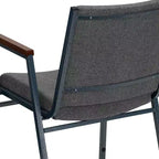 Silla apilable de alta resistencia con brazos de la serie HERCULES