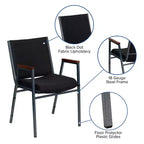 Silla apilable de alta resistencia con brazos de la serie HERCULES