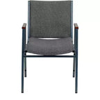 Silla apilable de alta resistencia con brazos de la serie HERCULES