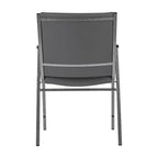 Silla apilable de alta resistencia con brazos de la serie HERCULES