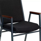 Silla apilable de alta resistencia con brazos de la serie HERCULES