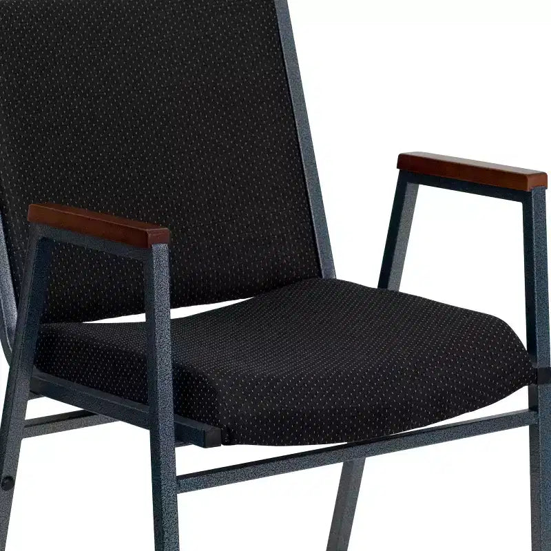 Silla apilable de alta resistencia con brazos de la serie HERCULES