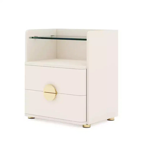 Lantine 2-Drawer Modern Nightstand
