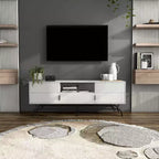 Mueble para TV miBasics Meadowgrove moderno con 3 cajones y gabinete para televisores de hasta 65 pulgadas