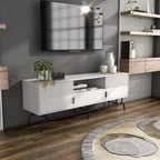 Mueble para TV miBasics Meadowgrove moderno con 3 cajones y gabinete para televisores de hasta 65 pulgadas