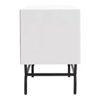 Mueble para TV miBasics Meadowgrove moderno con 3 cajones y gabinete para televisores de hasta 65 pulgadas