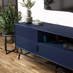 Mueble para TV miBasics Meadowgrove moderno con 3 cajones y gabinete para televisores de hasta 65 pulgadas