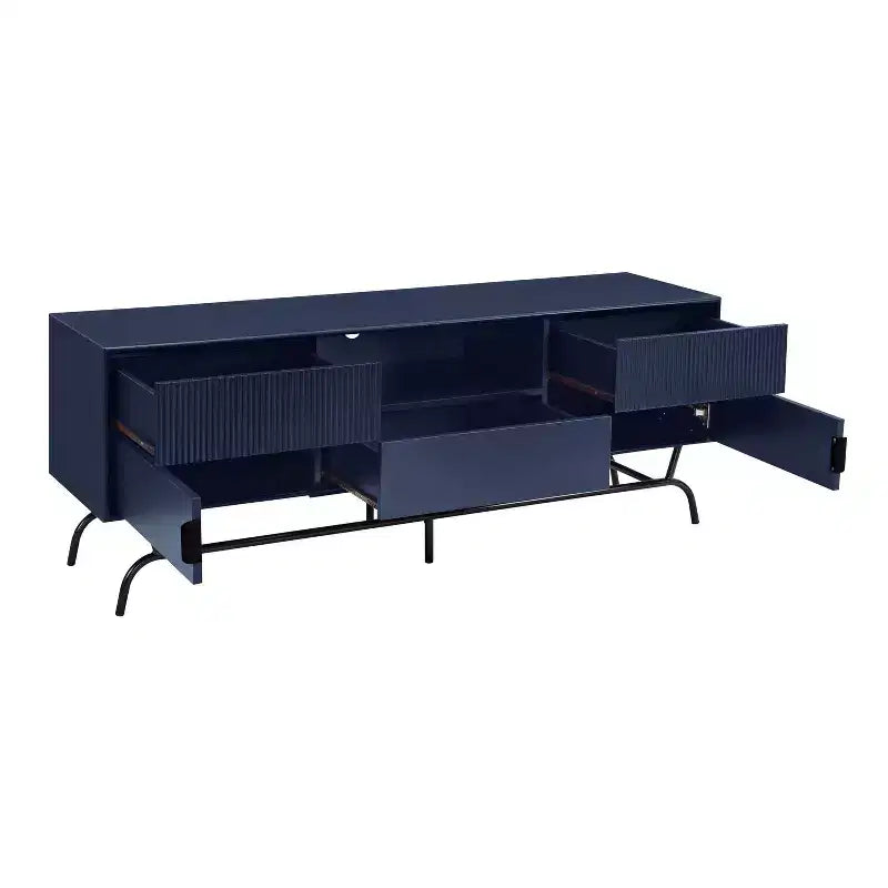 Mueble para TV miBasics Meadowgrove moderno con 3 cajones y gabinete para televisores de hasta 65 pulgadas