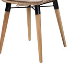 Conjunto de sillas de comedor de ratán y metal de estilo bohemio moderno Sabelle de bali & pari