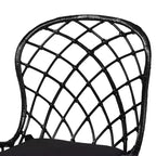 Conjunto de sillas de comedor de ratán y metal de estilo bohemio moderno Sabelle de bali & pari