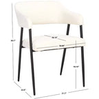Silla de comedor - DCH1105 - Blanco/Negro
