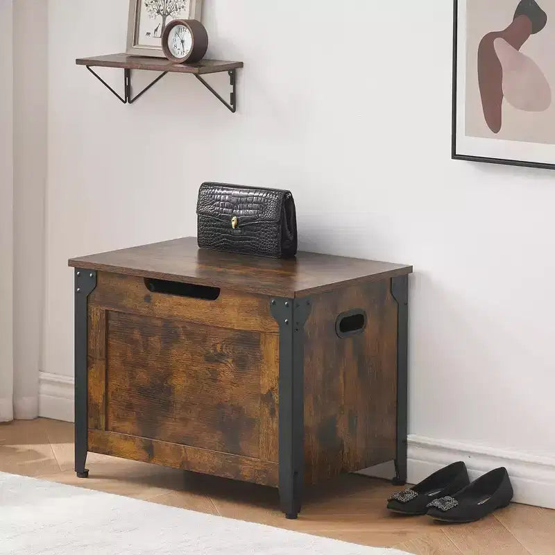 Arcón de almacenamiento, Banco de almacenamiento con bisagra de seguridad, Banco de entrada de madera, Banco para zapatos, Arcón de almacenamiento grande para entrada, dormitorio, sala de estar