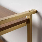 EUREKA ERGONOMIC Estantería de Madera Napa, Almacenamiento Inferior, Estantes Ajustables